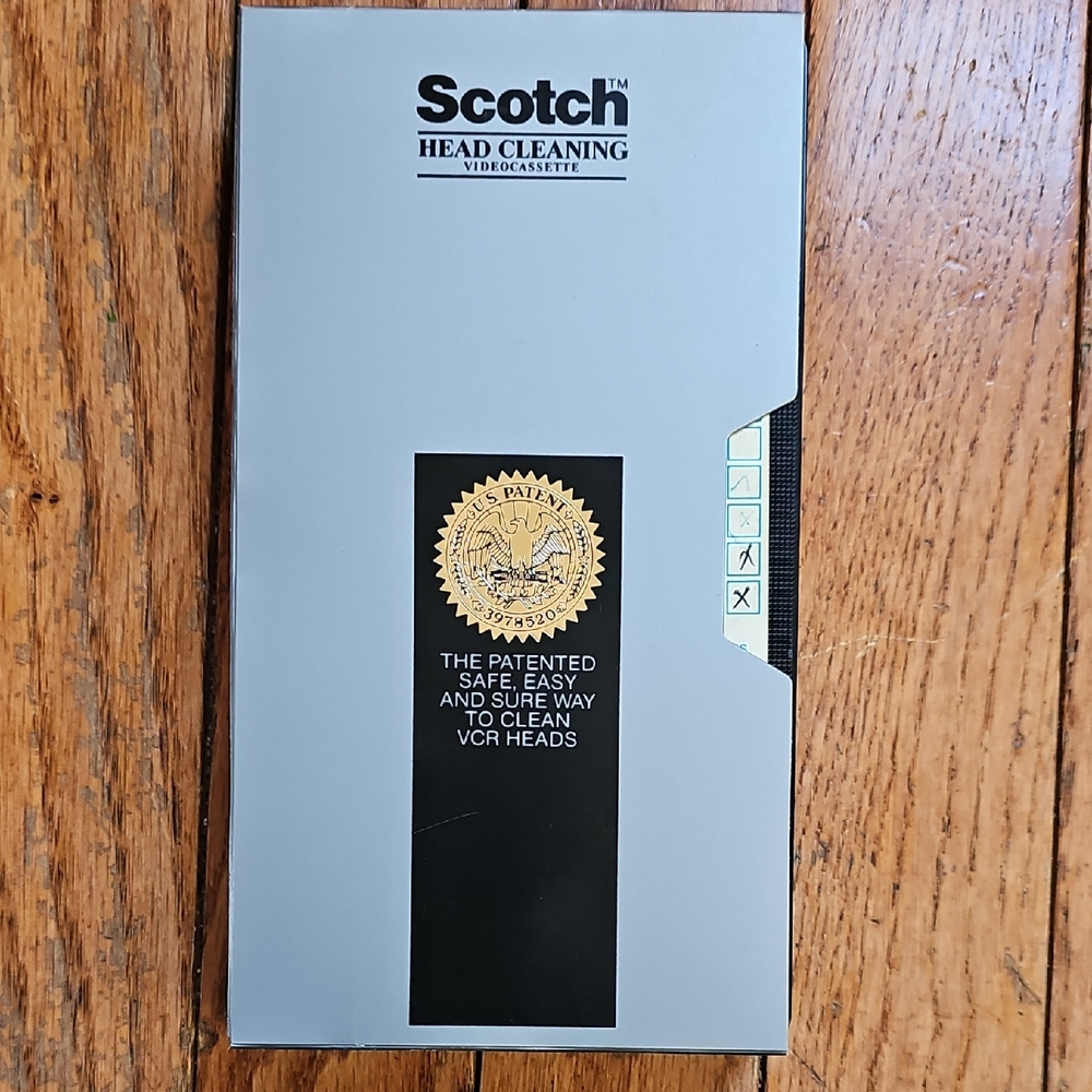 Scotch Head Cleaning Videocassette, VHS, VCR